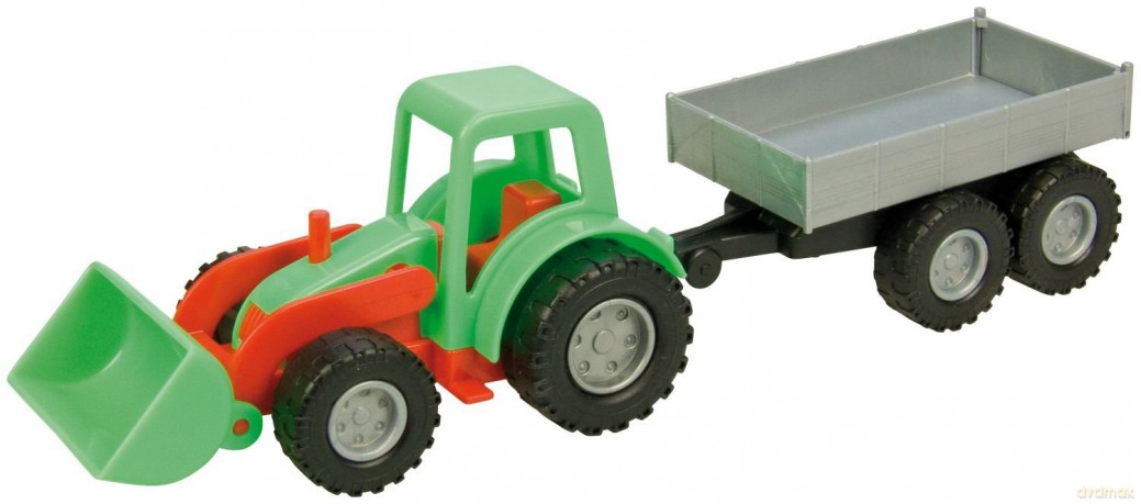 LENA Mini Zest Traktor z przyczepą 26 cm