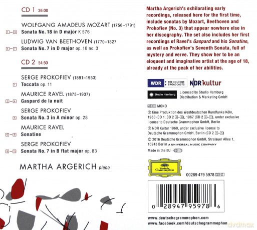 Martha Argerich: Early Recordings [2CD]