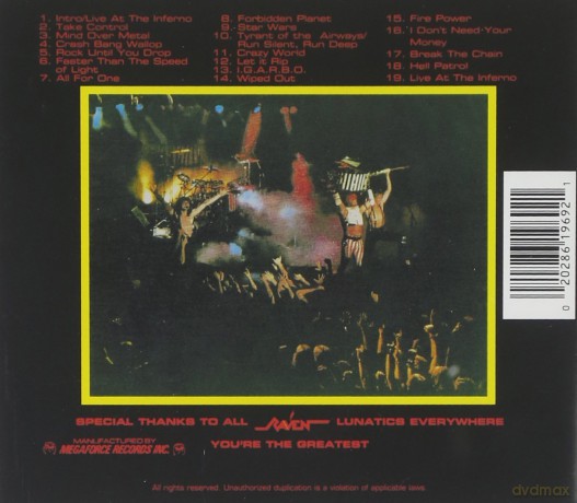 Raven: Live At The Inferno [CD]