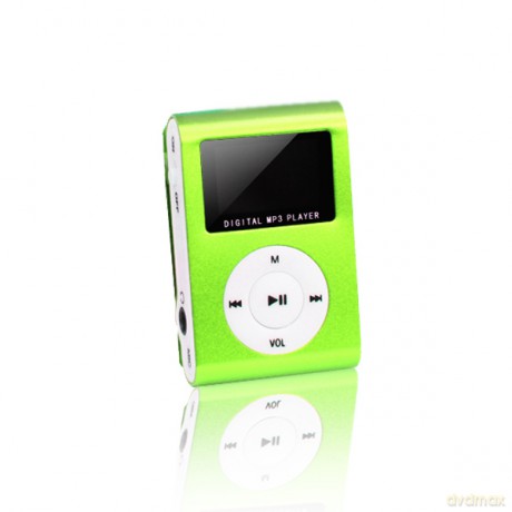 MP3 z LCD + słuchawki SETTY zielony
