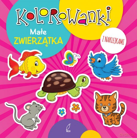 Małe zwierzątka kolorowanki z naklejkami [KSIĄŻKA]