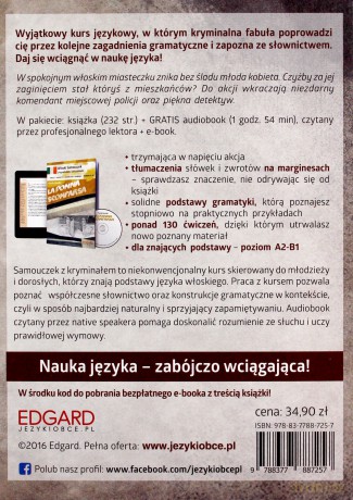 La Donna Scomparsa. Włoski kryminał z samouczkiem - Claudia Ruscello [KSIĄŻKA]+[CD]