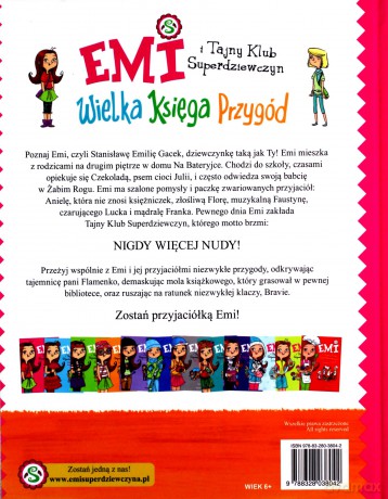 Wielka księga przygód. Emi i tajny klub superdziewczyn - Agnieszka Mielech (twarda) [KSIĄŻKA]