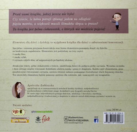 Elementarz dla dzieci z dysleksją - Agnieszka Łubkowska (twarda) [KSIĄŻKA]