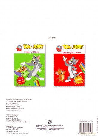 Koloruję z mama i tatą. Tom i Jerry + Naklejki [KSIĄŻKA]