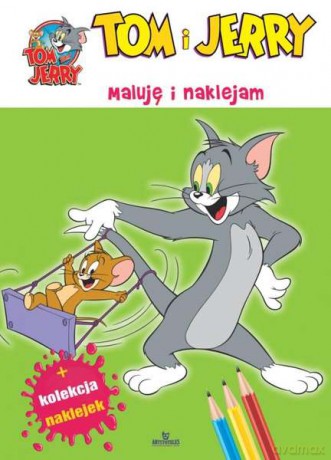Maluję i naklejam. Tom i Jerry + Naklejki [KSIĄŻKA]