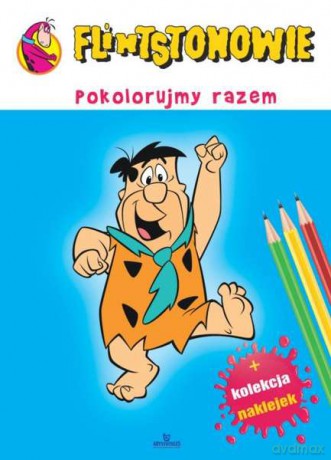 Pokolorujmy razem. Flinstonowie + Naklejki [KSIĄŻKA]