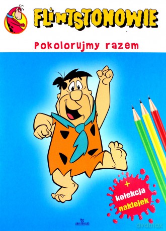 Pokolorujmy razem. Flinstonowie + Naklejki [KSIĄŻKA]