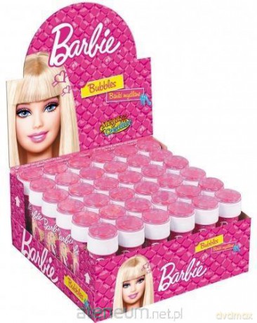 Bańki mydlane Barbie 55 ml 36 szt