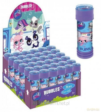 Bańki mydlane Littlest Pet Shop II 55 ml 36 szt