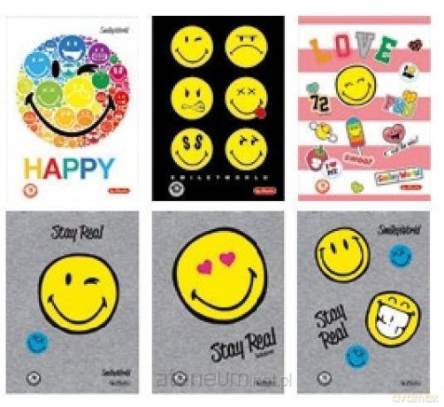 Brulion A5/96K kratka Smiley (5 szt)
