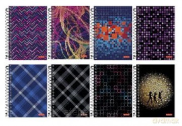 Brulion na spirali A6/200 kratka Caleidoscope (3 szt)
