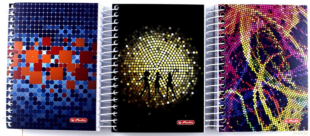 Brulion na spirali A6/200 kratka Caleidoscope (3 szt)