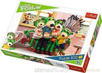 CLEMENTONI 100 el. Zabawa w Indianina Rodzina Treflików [PUZZLE]
