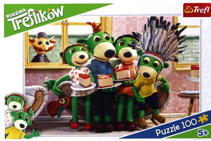 CLEMENTONI 100 el. Zabawa w Indianina Rodzina Treflików [PUZZLE]