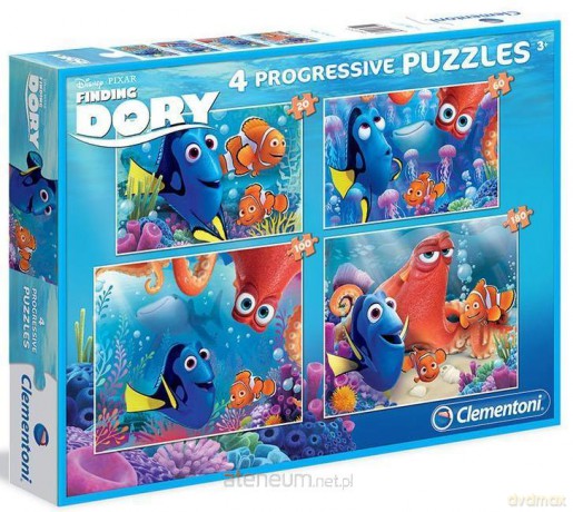 CLEMENTONI 20+60+100+180 el. Gdzie jest Dory [PUZZLE]