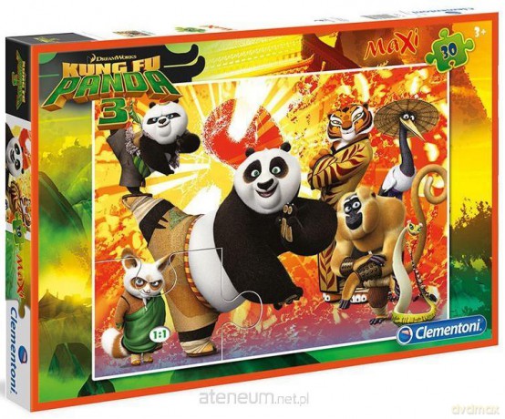 CLEMENTONI 30 el. Maxi Kung Fu Panda [PUZZLE]