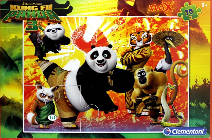 CLEMENTONI 30 el. Maxi Kung Fu Panda [PUZZLE]