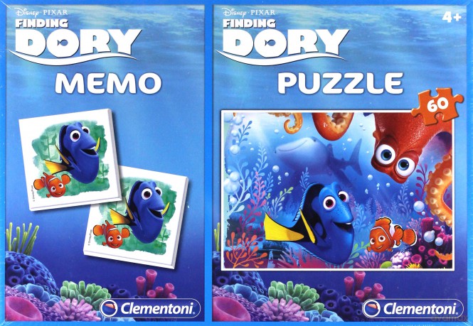 CLEMENTONI 60 el. Memo Gdzie jest Dory [PUZZLE]