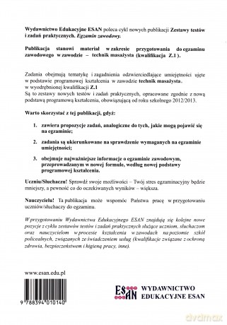 Egzamin zawodowy. Technik Masażysta Kwalifikacja Z.1 - Monika Gwardzik, Dominik Zakrzewski [KSIĄŻKA]