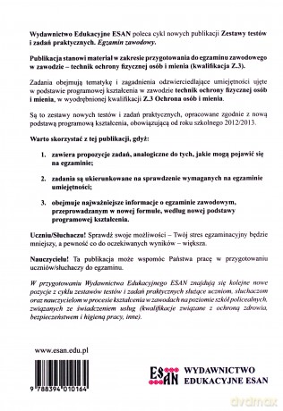 Egzamin zawodowy. Technik ochrony fizycznej osób i mienia Kwalifikacja Z.3 - Leszek Lesiński, Piotr Mingielewicz [KSIĄŻKA]