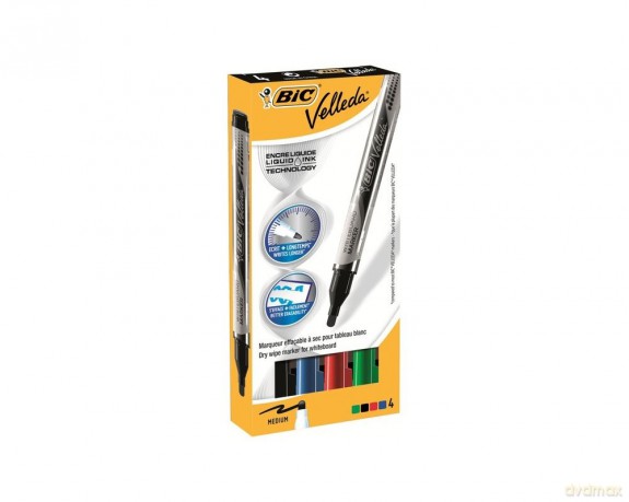 Marker Velleda Liquid Mix 4 kolory
