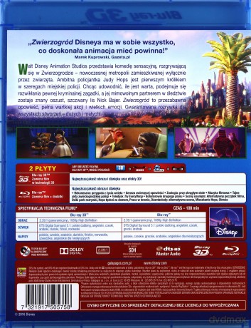 Zwierzogród (Disney) [Blu-Ray 3D]+[Blu-Ray]