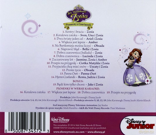 Jej Wysokość Zosia - Piosenki z Czarlandii soundtrack [CD]