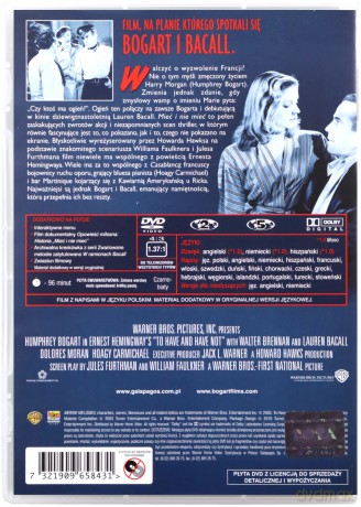 Mieć i Nie Mieć (Ikony Kina) [DVD]