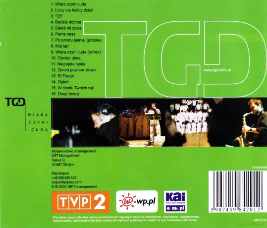 TGD: Wiara Czyni Cuda [CD]
