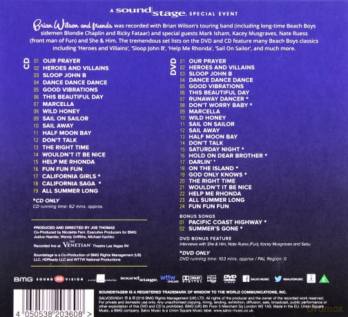 Brian Wilson: Brian Wilson And Friends (digipack) [DVD]+[CD]