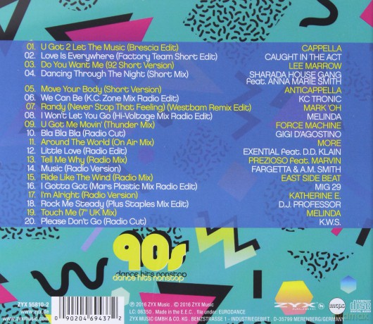 90s Dance Nonstop [CD]
