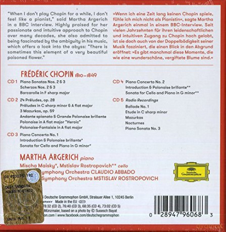 Martha Argerich: Complete Recordings On Dg [5CD]