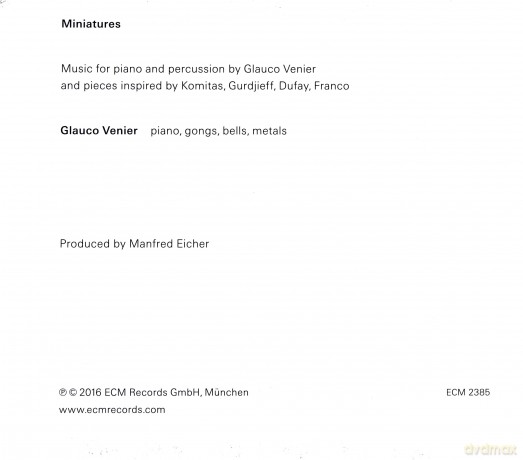 Glauco Venier: Miniatures [CD]