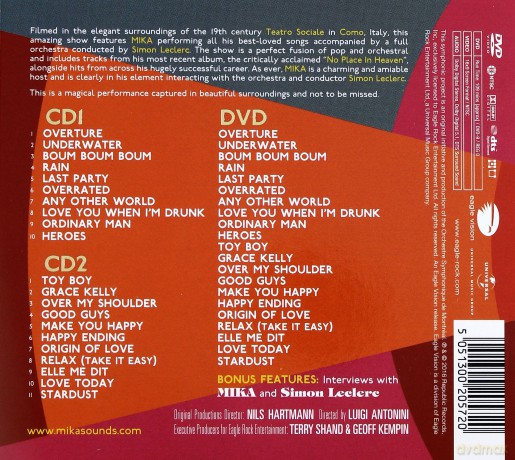 Mika: Sinfonia Pop (Limited) [2CD]+[DVD]