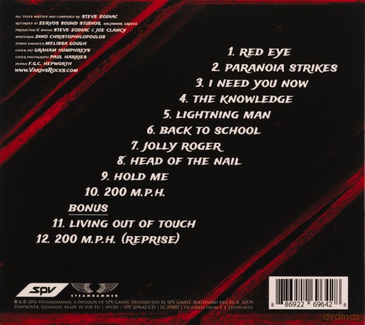 Vardis: Red Eye (digipack) [CD]