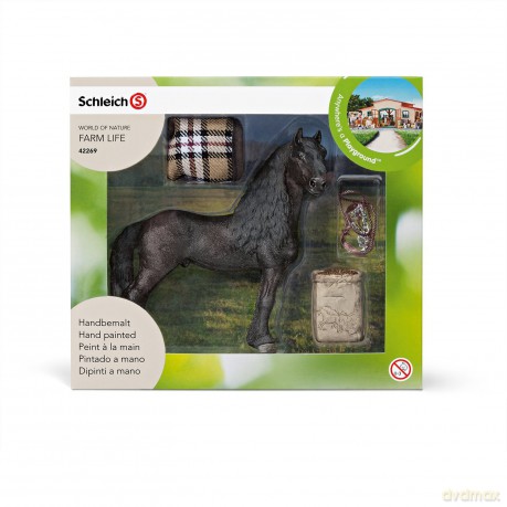 SCHLEICH Zestw Do Pielęgnacji Koni  Fryzyjskich