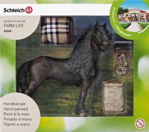 SCHLEICH Zestw Do Pielęgnacji Koni  Fryzyjskich