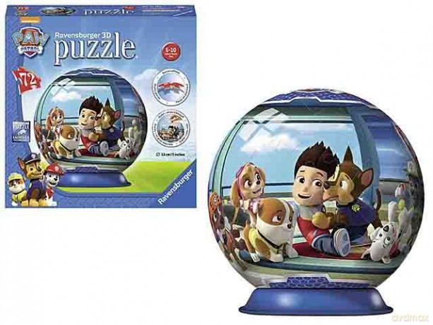 RAVENSBURGER Psi Patrol 3D Kula 72 el. [PUZZLE]