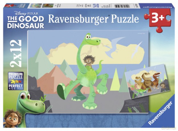 RAVENSBURGER Dobry Dinozaur 2x12 el. [PUZZLE]
