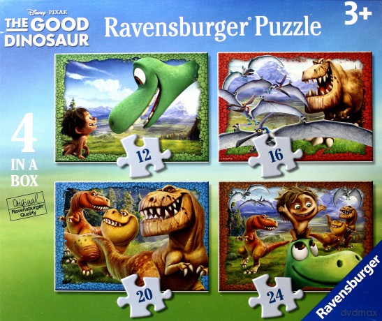 RAVENSBURGER Dobry Dinozaur 4 w 1 [PUZZLE] 