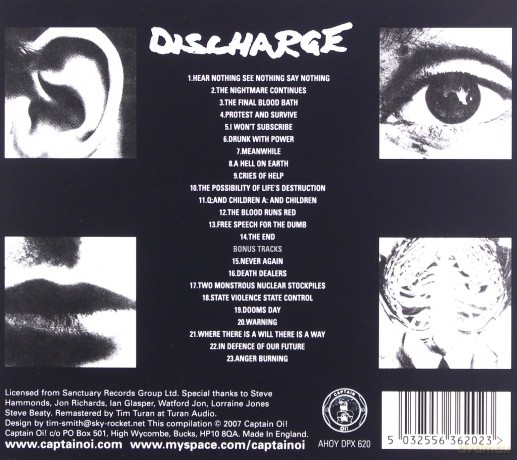 Discharge: Hear Nothing See Nothing Say Nothing (digipack) [CD]