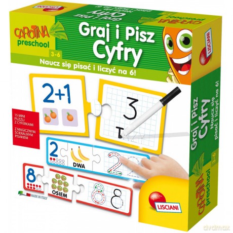 LISCIANIGIOCHI Karotka Graj i pisz cyfry [GRA]