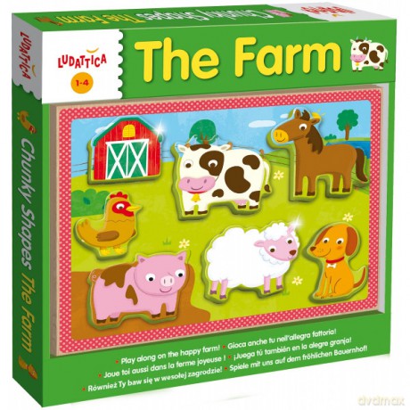 LUDATTICA Drewniane puzzle Farma [PUZZLE]