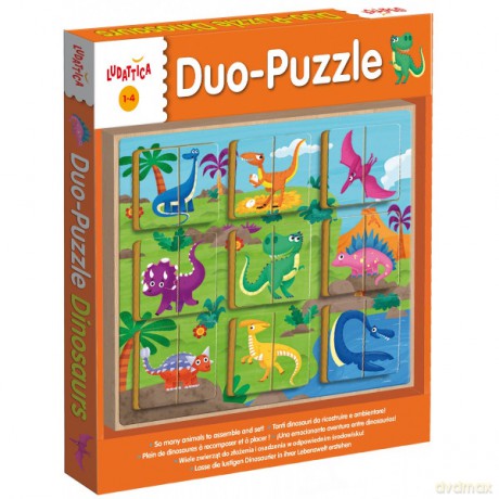 LUDATTICA Duo puzzle Dinozaury [PUZZLE]
