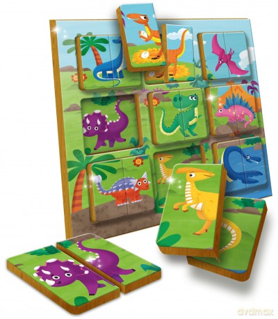 LUDATTICA Duo puzzle Dinozaury [PUZZLE]
