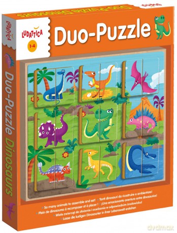 LUDATTICA Duo puzzle Dinozaury [PUZZLE]
