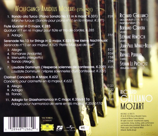 Richard Galliano: Mozart [CD]