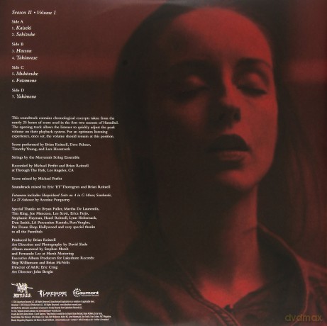 Hannibal Season 2 vol. 1 soundtrack (Brian Reitzell) [2xWinyl]