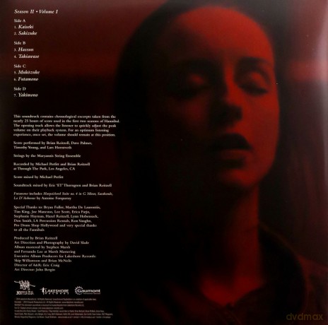Hannibal Season 2 vol. 1 soundtrack (Brian Reitzell) [2xWinyl]